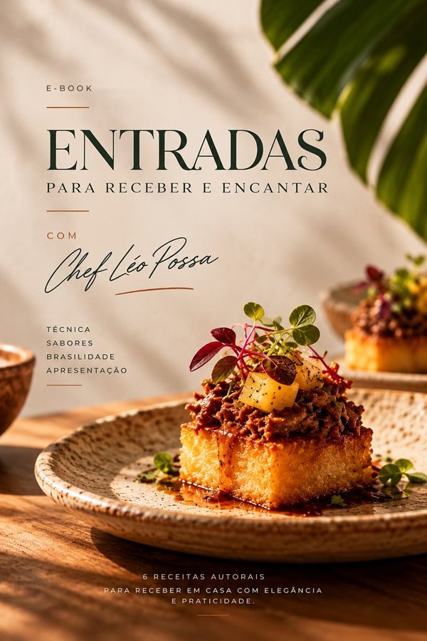 Capa do e-book Entradas para Receber e Encantar